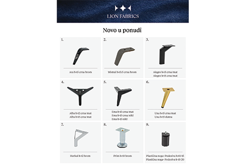 Novo u ponudi- nogice za namještaj